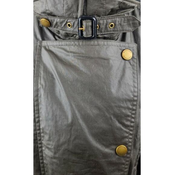 $1,395 Burberry Calver Hall Coat Dark Olive Coat w/ Black Puffy Jacket 8 US NWT - Picture 8 of 16